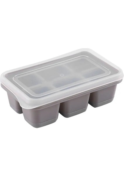 Gri Tarzı Silikon Buz Tepsisi Kutusu Küp Formu Buz Küpü Kalıp Mini Dondurma Makinesi Puding Kek Jöle Çikolata Kalıp Kapaklı Buz Yapma Kutusu (Yurt Dışından)