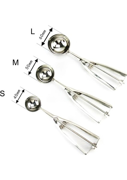 Gümüş Tarzı 5cm 1 Adet Mutfak Dondurma Aletleri Gereçleri Paslanmaz Çelik Patates Püresi Patates Dondurma Kaşığı Dondurma Aletleri Sıcak 4cmcmcm (Yurt Dışından) fırsatları