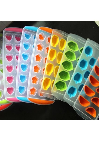 Pembe Tarzı Ice Cube Maker Silikon Kalıpları Dondurma Kalıp Araçları Heart Star Rastgele Renk Dıy Mutfak Buz Küpü Kalıpları Pp Meyve Kalıpları Araçları (Yurt Dışından)