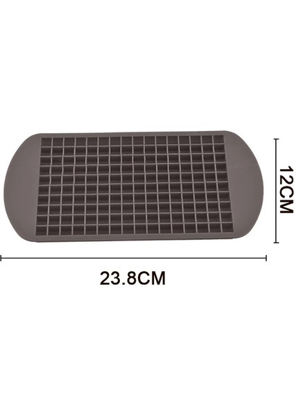 160 Delikli Siyah Stil Silikon Buz Tepsisi Icecube Maker Mini Ice Cube Tepsi Formları Kare Şekilli Dıy Buz Kovası Kalıp Makinesi Içecekler Için Viski (Yurt Dışından)