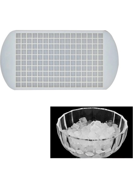 160 Delikli Siyah Stil Silikon Buz Tepsisi Icecube Maker Mini Ice Cube Tepsi Formları Kare Şekilli Dıy Buz Kovası Kalıp Makinesi Içecekler Için Viski (Yurt Dışından)
