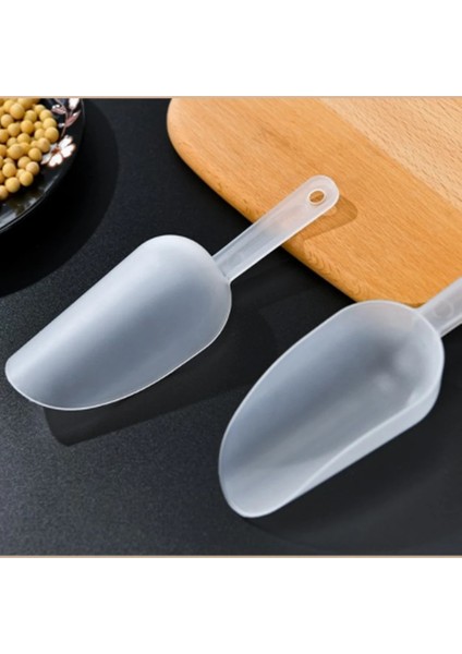 Beyaz Stil S Beden Çok Fonksiyonlu Plastik Buz Ölçme Kepçesi Buzlu Küçük Pirinç Taneleri Kürek Un Şekeri Tatlı Kahve Çay Kaşığı Dayanıklı Kiler (Yurt Dışından)