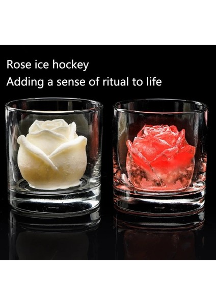 S Tarzı Lansidel Gül Çiçek Buz Topu Kalıbı Gıda Sınıfı Silikon Malzeme Bira Içecek Buz Küpü Dondurma Kalıbı Bar Partileri Için Uygun (Yurt Dışından) modelleri