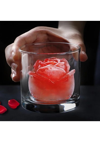 S Tarzı Lansidel Gül Çiçek Buz Topu Kalıbı Gıda Sınıfı Silikon Malzeme Bira Içecek Buz Küpü Dondurma Kalıbı Bar Partileri Için Uygun (Yurt Dışından) fırsatları