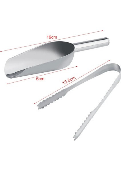 5 x Buz Maşası Stili 5 Adetset Paslanmaz Çelik Büfe Barbekü Buz Kaşık Maşa Seti Tatlı Kaşık Buz Maşa Buz Maşa Düğün Bar Partisi Mutfak Aletleri (Yurt Dışından) modelleri