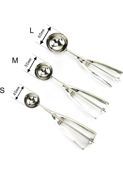 01 S Tarzı Paslanmaz Çelik Dondurma Kaşığı Patates Püresi Karpuz Jöle Meyve Yapışmaz Kaşık Kolu Kepçe Mutfak Aksesuarları (Yurt Dışından)