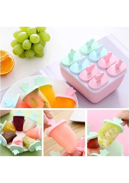 Yuvarlak Yeşil Stil Mutfak Buz Küpü Kalıpları Dıy Dondurma Kalıp Araçları Yeniden Kullanılabilir El Yapımı Popsicle Maker Cep Lolly Kalıp Tepsi Bar Araçları (Yurt Dışından) fiyatları