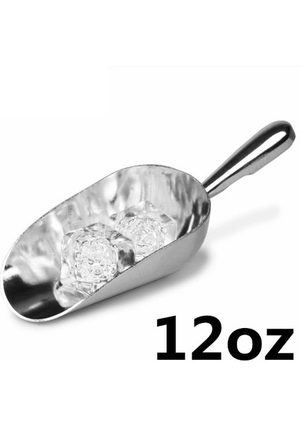 12 Oz Tarzı 5ozozoz Alüminyum Bar Buz Kaşığı Kuru Teneke Kuru Şeker Baharat Kürek (Yurt Dışından)
