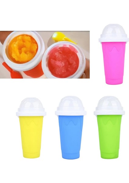 Mavi Stil Slushy Kupa Slush Ice Maker Makinesi Dondurma Kupası Ev Dıy Milkshake Su Buzu Saniyeler Içinde (Yurt Dışından)