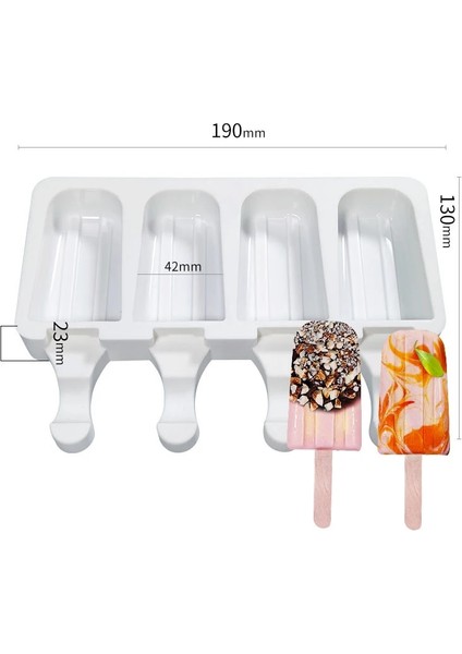 No.10 Tarzı Yeni Silikon Dondurma Kalıbı Popsicle Kalıpları Dıy Ev Yapımı Dondurma Popsicle Ice Pop Maker Kalıp Cakesicle Kalıpları (Yurt Dışından)