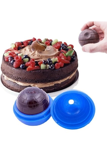 Mavi Stil Sıcak Yaratıcı Silikon Mavi Savaşlar Ölüm Yıldızı Yuvarlak Top Buz Küpü Kalıp Tepsisi Çöl Küre Kalıp Dıy Kokteyl Forma De Gelo F0207 (Yurt Dışından) indirimleri