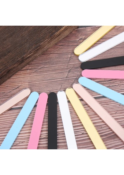 Altın Tarzı Opsicle Sticks Akrilik Pop Popsicle Sticks 10.5cm Uzunluk Akrilik Craft Dondurma Çubukları Popsicl Ev Mutfak Dıy Araçları (Yurt Dışından)