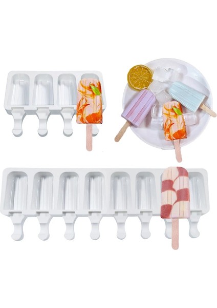 SH0101293-50ÇUBUK Stili Meibum Noel Ağacı Şekli Silikon Dondurma Kalıpları Popsicle Kalıp Boşluk Çocuk Tatlı Küp Tepsisi Yaz Mutfak Aletleri (Yurt Dışından)