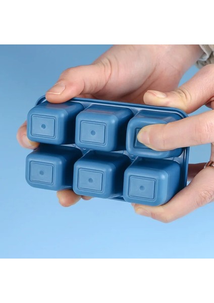 3 Karışık Renk Stili Mini Buz Tepsisi Buz Küpü Buz Makinesi Kutusu Dondurucu Kalıp Hızlı Dondurucu Ev Buzdolabı Ev Yapımı Kapaklı Dondurma Kutusu Silikon (Yurt Dışından)