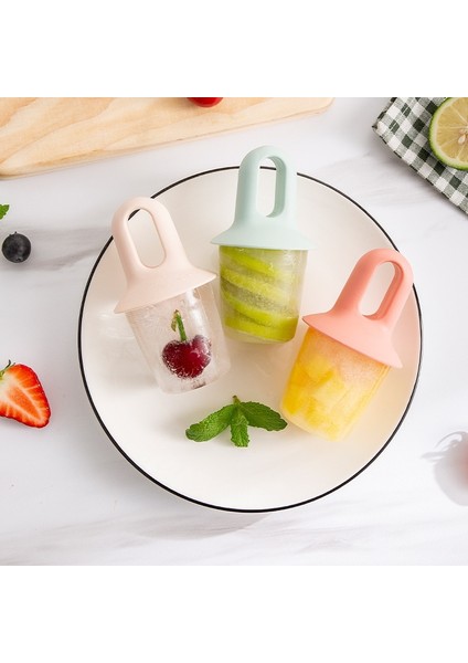 Pembe Tarzı 1 Bilgisayar Mini Ice Pops Kalıp Dondurma Topu Lolly Maker Popsicle Kalıpları Bebek Meyve Sallamak Dondurma Kalıp Mutfak Aletleri Dondurma Araçları (Yurt Dışından)
