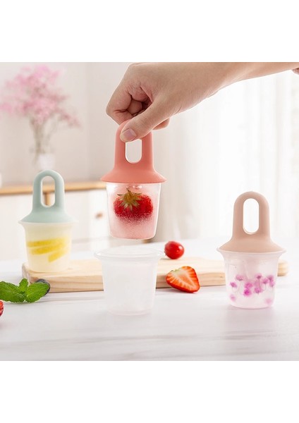 Pembe Tarzı 1 Bilgisayar Mini Ice Pops Kalıp Dondurma Topu Lolly Maker Popsicle Kalıpları Bebek Meyve Sallamak Dondurma Kalıp Mutfak Aletleri Dondurma Araçları (Yurt Dışından)