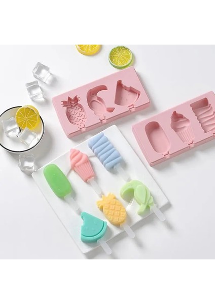 Ben Stil L Beden Hayvanlar Şekli Kapaklı Dondurma Kalıbı Ev Yapımı Silikon Jöle Formu Çikolata Makinesi Dıy Dondurucu Buz Lolly Kalıp Mutfak Tedarik (Yurt Dışından) modelleri