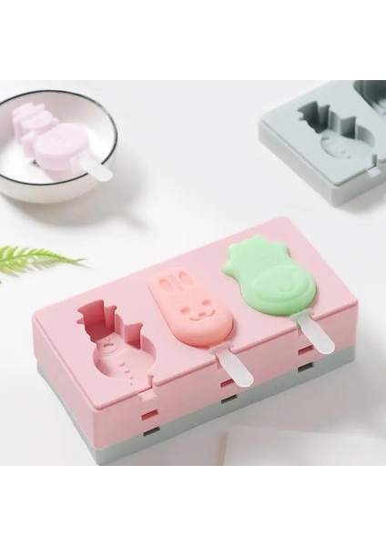 Ben Stil L Beden Hayvanlar Şekli Kapaklı Dondurma Kalıbı Ev Yapımı Silikon Jöle Formu Çikolata Makinesi Dıy Dondurucu Buz Lolly Kalıp Mutfak Tedarik (Yurt Dışından) fırsatları