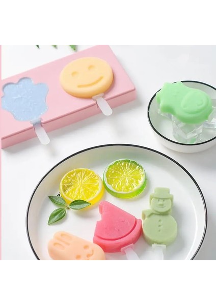 Ben Stil L Beden Hayvanlar Şekli Kapaklı Dondurma Kalıbı Ev Yapımı Silikon Jöle Formu Çikolata Makinesi Dıy Dondurucu Buz Lolly Kalıp Mutfak Tedarik (Yurt Dışından) indirimleri