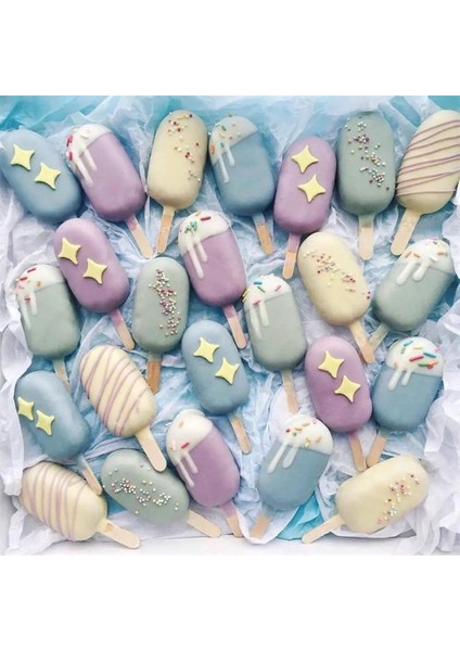 Fildişi Tarzı L Beden Gıda Güvenli Silikon Dondurma Kalıpları 4 Hücre Dondurulmuş Buz Küpü Kalıpları Popsicle Maker Dıy Ev Yapımı Dondurucu Buz Lolly Kalıp (Yurt Dışından) modelleri