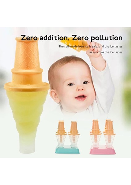 Pembe Stil 1 Takım Dondurma Kalıbı Lolly Krema Makinesi Kalıp Dıy Popsicle Kalıp Dondurulmuş Yoğurt Buz Kutusu Ev Yapımı Dondurma Kalıbı Drog (Yurt Dışından)