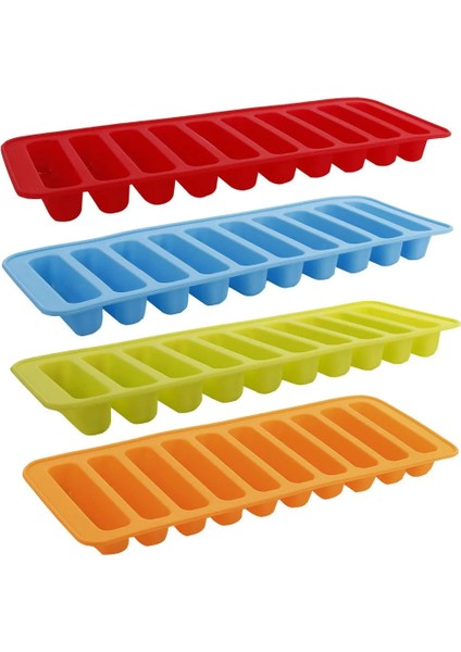 1pc Rastgele Renk Stili Yeniden Kullanılabilir Silindir 10 Hücre Silikon Buz Küpü Tepsi Kalıpları Dondurma Buz Kalıbı Su Şişesi Puding Jöle Çikolatalı Kurabiye Kalıp Makinesi (Yurt Dışından)