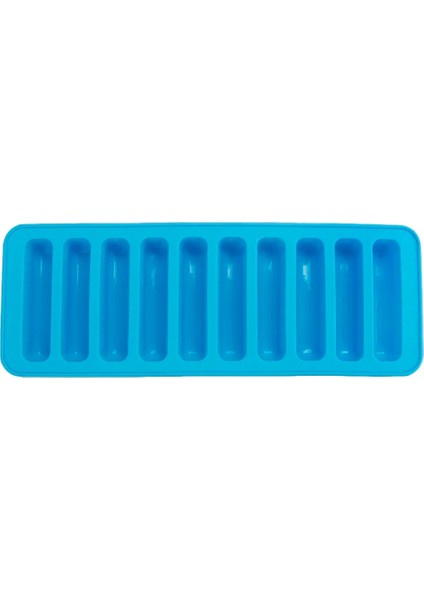 1pc Rastgele Renk Stili Yeniden Kullanılabilir Silindir 10 Hücre Silikon Buz Küpü Tepsi Kalıpları Dondurma Buz Kalıbı Su Şişesi Puding Jöle Çikolatalı Kurabiye Kalıp Makinesi (Yurt Dışından)