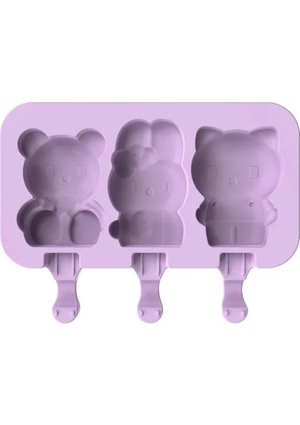 No.10 Tarzı Kapaklı Silikon Dondurma Kalıbı Hayvanlar Şekli Jöle Dıy Ev Yapımı Sevimli Karikatür Dondurma Yeniden Kullanılabilir Popsicle Sopa Buz Kalıpları (Yurt Dışından)