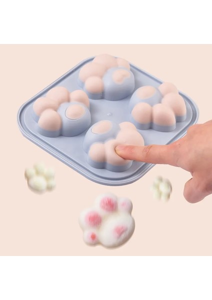 Yeşil Stil Silikon Dondurma Kalıbı Kediler Pençe Popsicle Kalıpları Buz Küpü Tepsi Dıy Ev Yapımı Puding Popsicle Kalıpları Maker Lolly Tatlılar Kalıp (Yurt Dışından) indirimleri