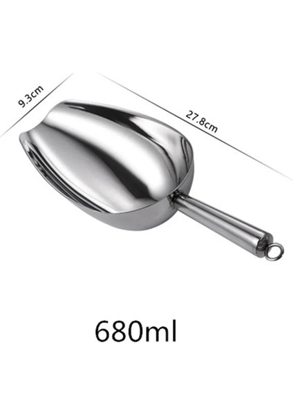27,8 cm Stili Barbekü Buz Şekeri Un Buz Kaşık Kürek Düğün Bar Partisi Ev Mutfak Aracı Paslanmaz Çelik Buz Kazıyıcı Gıda Büfesi Şeker Çubuğu Aracı (Yurt Dışından)