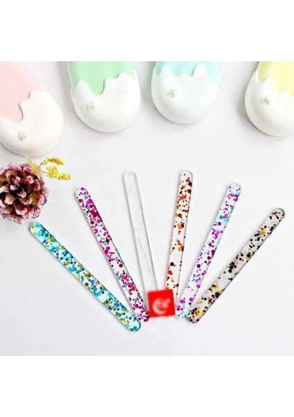 Kırmızı Stil 1 Adet Glitter Akrilik Dondurma Çubukları Dondurma Çubuğu Dıy El Yapımı El Sanatları Yapma Bebek Duş Kis Hediye Kek Süslemeleri 11.5X1CM (Yurt Dışından) fiyatları