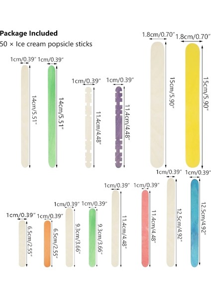 No.10 Tarzı Et Dondurma Çubukları Doğal Ahşap Pop Dondurma Çubukları 11.cm Uzunluk Ahşap El Sanatları Dondurma Çubukları Popsicl Accesorios (Yurt Dışından) indirimleri
