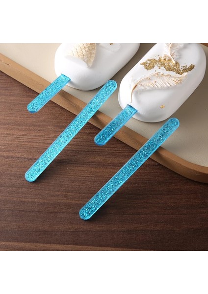 Parıltılı Altın Tarzı mm Akrilik Jöle Renk Fırça Kek Kek Çubukları Ebeveyn-Çocuk Dıy Dondurma Çubuğu Buzlu Şeker Zanaat Modeli Aracı Cupcake Yonca (Yurt Dışından) modelleri