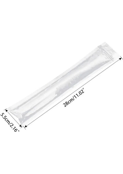 B Tarzı 100 Tek Kullanımlık Po.psicle Kalıp Torbaları Ücretsiz Zip Buz Po.p Katlanabilir Huni ile Dondurma (Yurt Dışından)