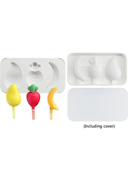 194X107X20MM Stili Mutfak Dondurma Kalıbı Magnum Silikon Kalıp Ice Cube Maker Kalıp Dıy Ev Yapımı Popsicle Kalıp Dondurucu Ice Cube Tepsi Popsicle Maker (Yurt Dışından)