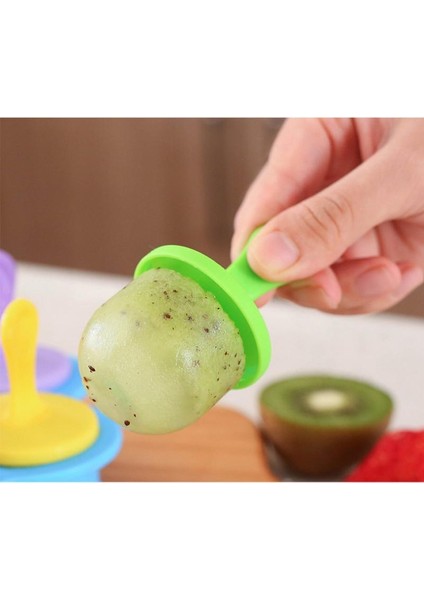 Açık Mor Tarzı S Beden Dondurma Topu Lolly Maker Meyve Shake Dondurma Kalıp Silikon Mini Buz Pops Kalıp Popsicle Kalıpları Bebek Dıy Gıda Takviyesi Aracı (Yurt Dışından)