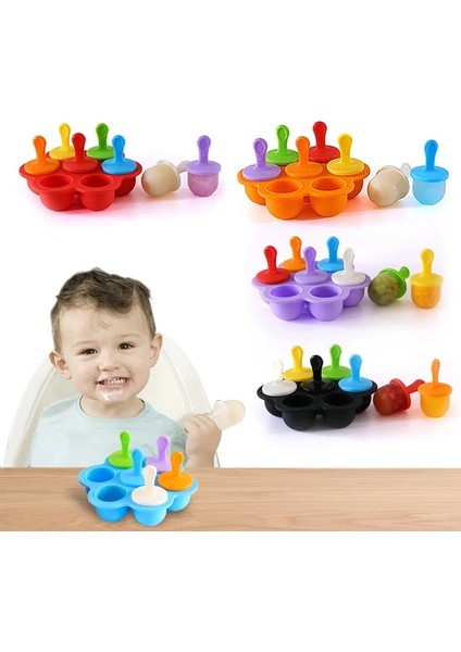 Açık Mor Tarzı S Beden Dondurma Topu Lolly Maker Meyve Shake Dondurma Kalıp Silikon Mini Buz Pops Kalıp Popsicle Kalıpları Bebek Dıy Gıda Takviyesi Aracı (Yurt Dışından)