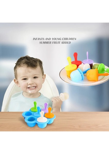 Açık Mor Tarzı S Beden Dondurma Topu Lolly Maker Meyve Shake Dondurma Kalıp Silikon Mini Buz Pops Kalıp Popsicle Kalıpları Bebek Dıy Gıda Takviyesi Aracı (Yurt Dışından)