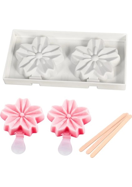 17X8X2CM Tarzı Silikon Dondurma Kalıpları Buz Pop Magnum Silikon Kalıp Palet Dondurucu Mutfak Aletleri Için Çubuklarla Karikatür Formları ile Popsicle Kalıp (Yurt Dışından)