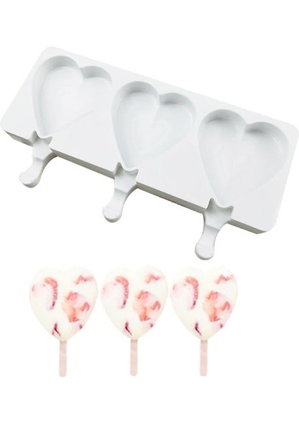 17X8X2CM Tarzı Silikon Dondurma Kalıpları Buz Pop Magnum Silikon Kalıp Palet Dondurucu Mutfak Aletleri Için Çubuklarla Karikatür Formları ile Popsicle Kalıp (Yurt Dışından)