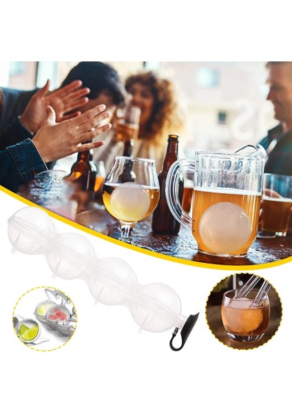 Rastgele Renk Stili cm Yuvarlak Top Buz Küpü Kalıp Dıy Dondurma Makinesi Plastik Buz Kalıbı Viski Buz Tepsisi Bar Aracı Mutfak Aletleri Dropship (Yurt Dışından)