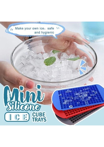 Siyah Stil 160 Izgaralı Buz Küpü Tepsileri Mini Silikon Buz Küpü Tepsileri Küçük Buz Yapıcı Minik Buz Küpü Tepsileri Çikolata Kalıbı Drog (Yurt Dışından) fiyatları