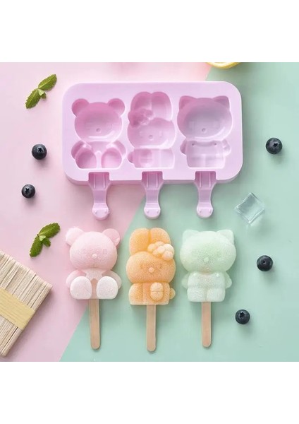Resim Olarak 1 Stil Silikon Karikatür Dondurma Kalıbı Kapaklı Buzlu Şeker Kalıpları Dıy Ev Yapımı Buz Lolly Kalıp Dondurma Buzlu Şeker Buz Pop Maker Kalıp (Yurt Dışından)