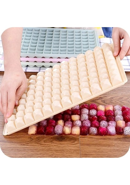 96 Kayısı Tarzı Hücre Plastik Buz Tepsisi Kutusu Küp Formu Kalıp Krem Popsicle Maker Kalıp Elmas Şekli Buzdolabı Bar Araçları Aksesuarları (Yurt Dışından)