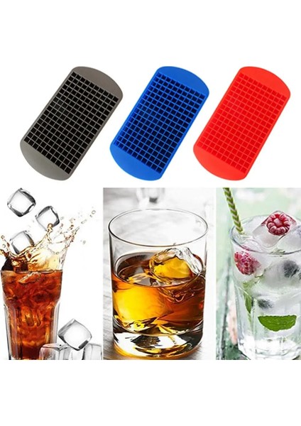 Gri Tarzı 160 Izgaralar Küçük Küçük Buz Küpü Makinesi Tepsi Kalıp Mutfak Bar Partisi Için Içecekler Mutfak Aletleri Aletleri Için Aksesuarlar Ekipman (Yurt Dışından)