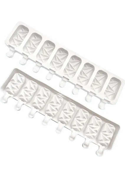 Yeşil Stil 8 Hücre Küçük Elmas Elips Şekli Silikon Dondurma Kalıbı Dıy Ev Yapımı Popsicle Kalıpları Meyve Suyu Yeniden Kullanılabilir Buz Pop Pişirme Araçları (Yurt Dışından) fırsatları