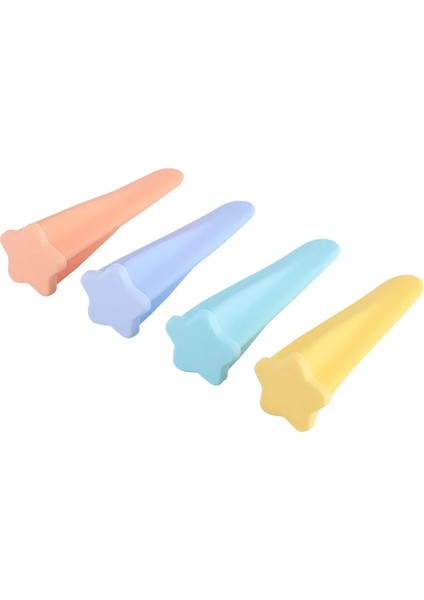 Gösterilen Stil Gibi 4 Adet Sıcak Yaz Dıy Ev Yapımı Yıldız Dondurma Kalıp Silikon Dondurma Dondurma Kalıp Gıda Sınıfı Dondurma Kalıp 4 Renk Seti Dondurma (Yurt Dışından)