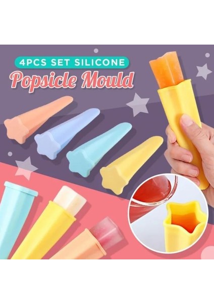 Gösterilen Stil Gibi 4 Adet Sıcak Yaz Dıy Ev Yapımı Yıldız Dondurma Kalıp Silikon Dondurma Dondurma Kalıp Gıda Sınıfı Dondurma Kalıp 4 Renk Seti Dondurma (Yurt Dışından) modelleri