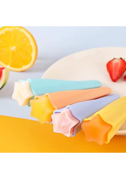 Gösterilen Stil Gibi 4 Adet Sıcak Yaz Dıy Ev Yapımı Yıldız Dondurma Kalıp Silikon Dondurma Dondurma Kalıp Gıda Sınıfı Dondurma Kalıp 4 Renk Seti Dondurma (Yurt Dışından) indirimleri