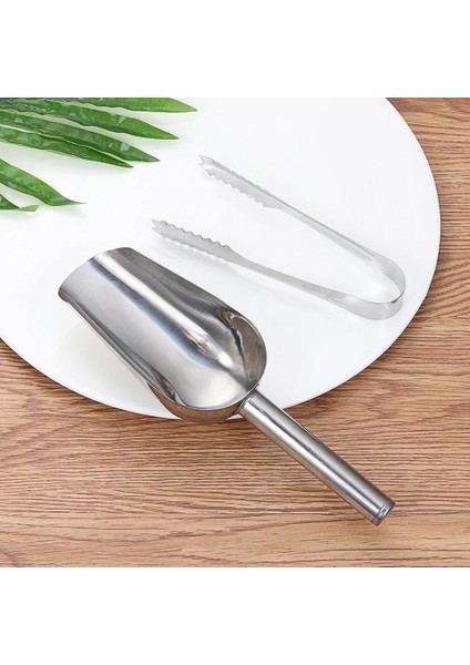 Buz Küreği ve Klips Stili 8 Inç Paslanmaz Çelik Buz Kazıyıcı Yemek Büfesi Şeker Çubuğu Kepçe Kürek Mutfak Aletleri ve 6 Inç Buz Klipsi Bar Aksesuarları (Yurt Dışından) modelleri
